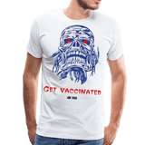 Get vaccinated - white