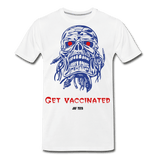 Get vaccinated - white