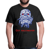 Get vaccinated - charcoal gray