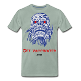 Get vaccinated - steel green