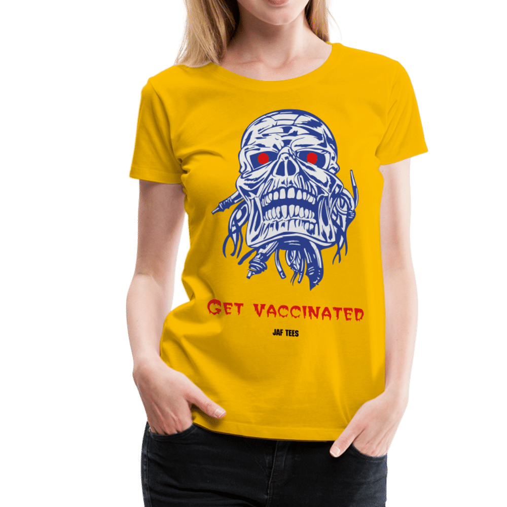 Get vaccinated - sun yellow