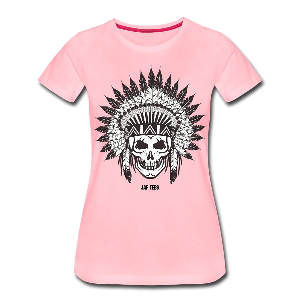 skull tribal - pink