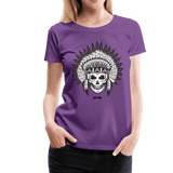 skull tribal - purple