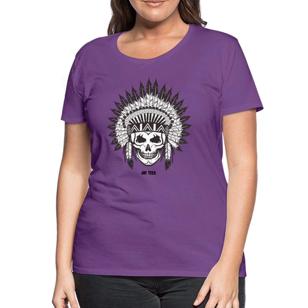 skull tribal - purple