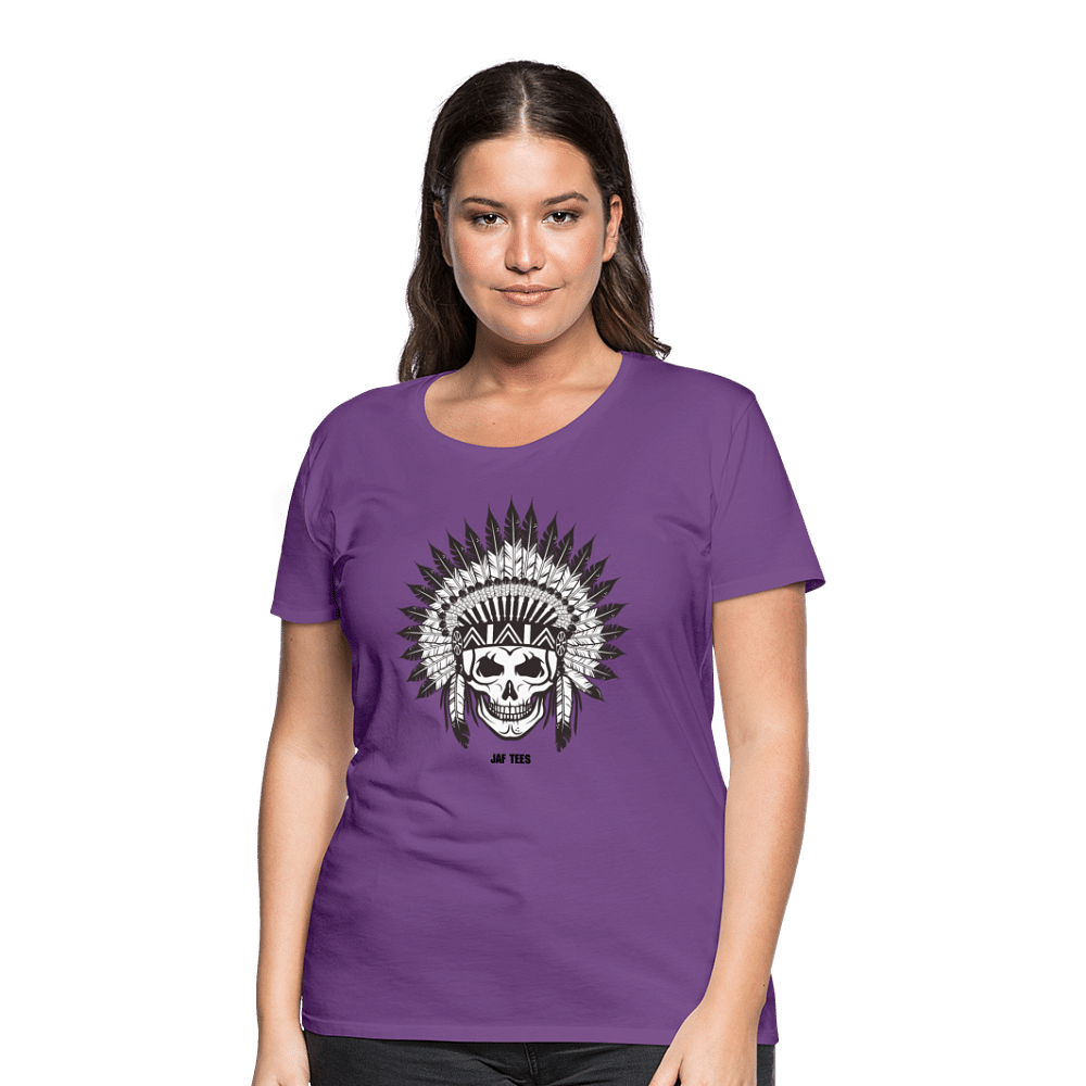 skull tribal - purple