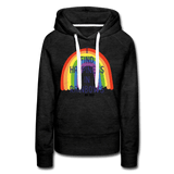 I find Happiness in rainbows - charcoal gray