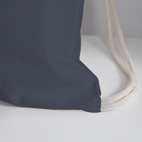 Cotton Drawstring Bag - navy