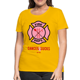 cancer sucks - sun yellow