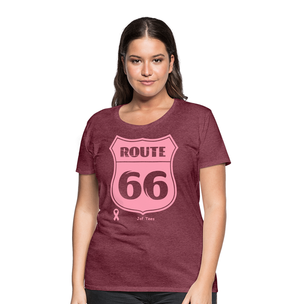 Route 66 - heather burgundy