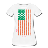 USA irish flag - white