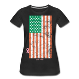 USA irish flag - black