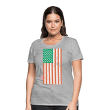 USA irish flag - heather gray