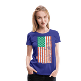 USA irish flag - royal blue