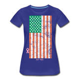 USA irish flag - royal blue