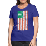 USA irish flag - royal blue