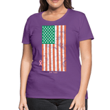 USA irish flag - purple