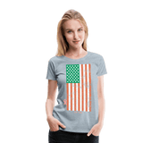 USA irish flag - heather ice blue