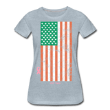 USA irish flag - heather ice blue