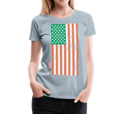 USA irish flag - heather ice blue