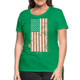 USA irish flag - kelly green