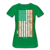 USA irish flag - kelly green