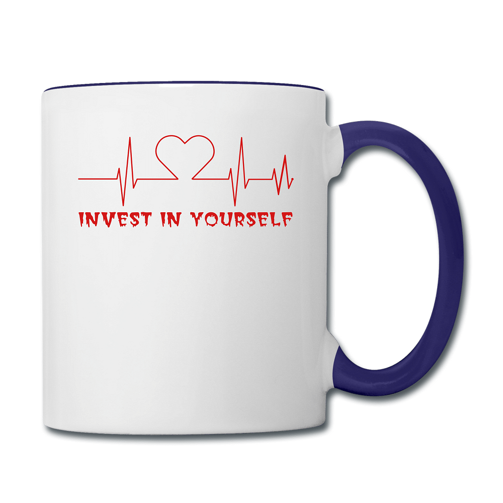 invest in yourself - white/cobalt blue