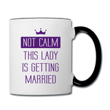 not calm, getting married - white/black