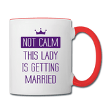 not calm, getting married - white/red