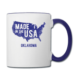 Made in the USA Oklahoma - white/cobalt blue