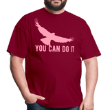 You can do it - burgundy
