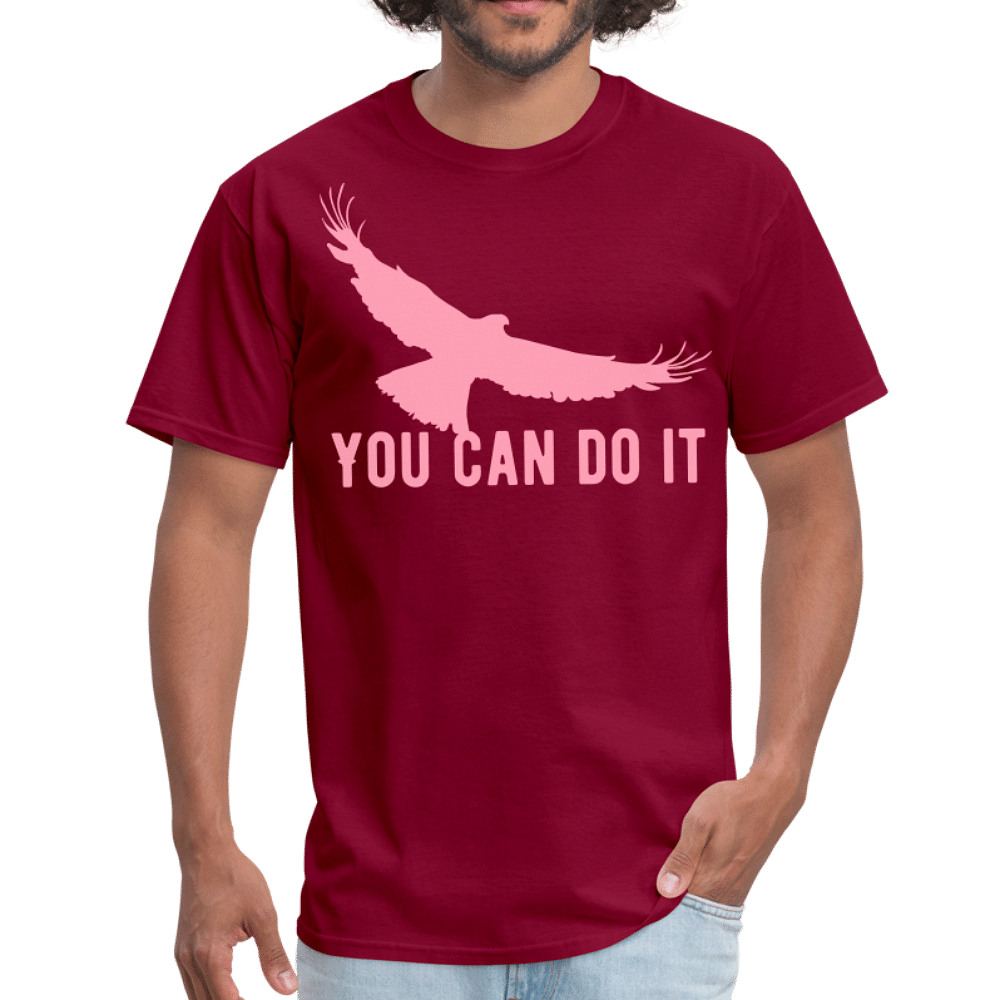You can do it - burgundy
