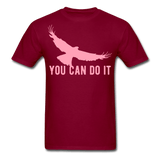 You can do it - burgundy