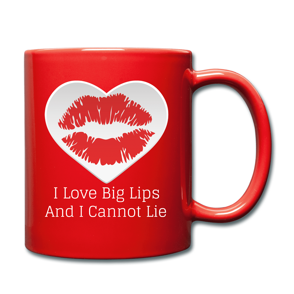 I Love Big Lips And I Cannot Lie - red