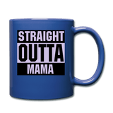 Straight Outta Mama - royal blue