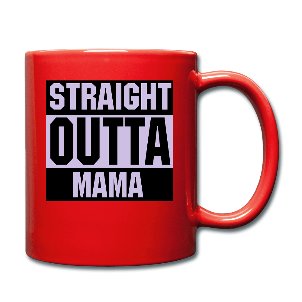 Straight Outta Mama - red