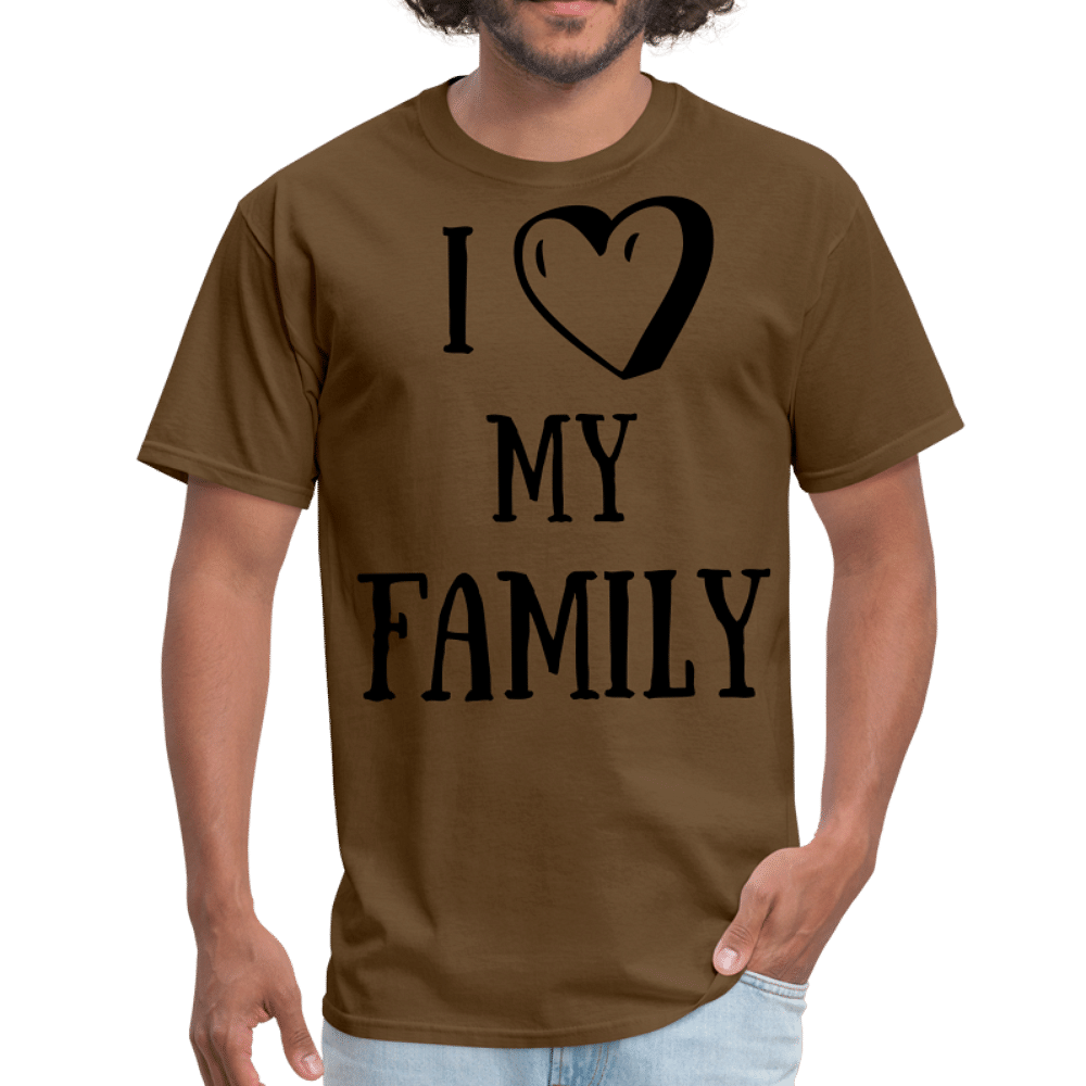 I love my family - brown