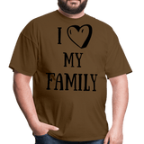 I love my family - brown