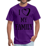 I love my family - purple