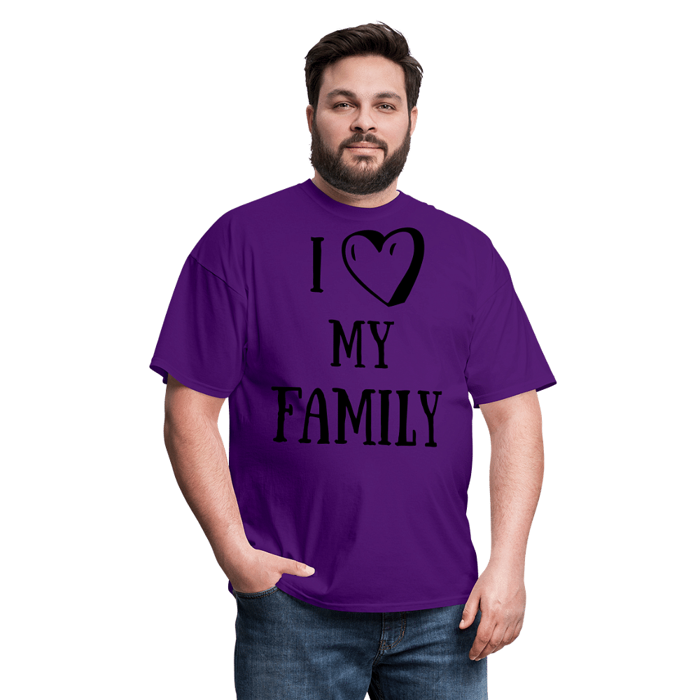 I love my family - purple