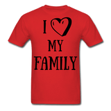 I love my family - red