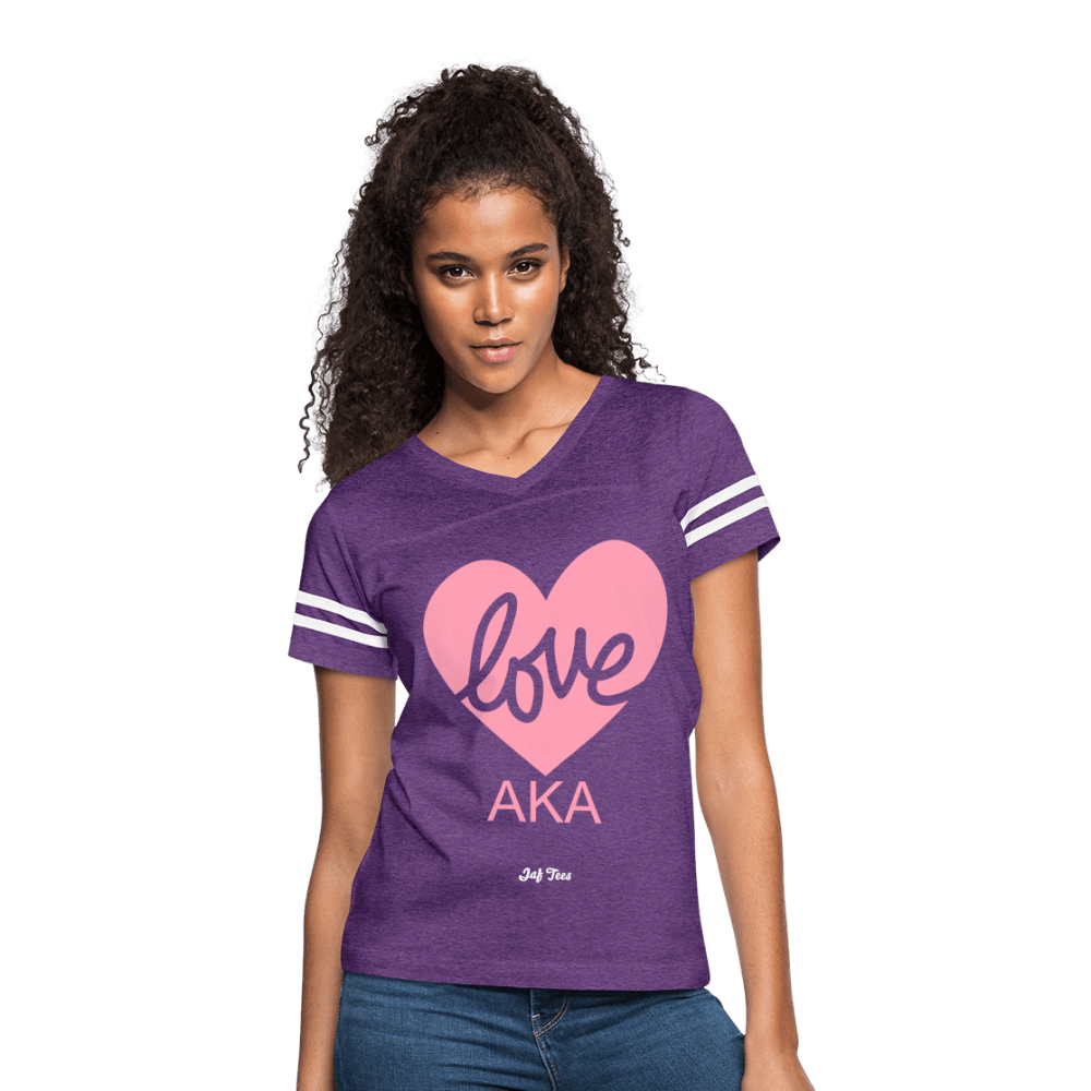 Love Alpha Kappa Alpha - vintage purple/white