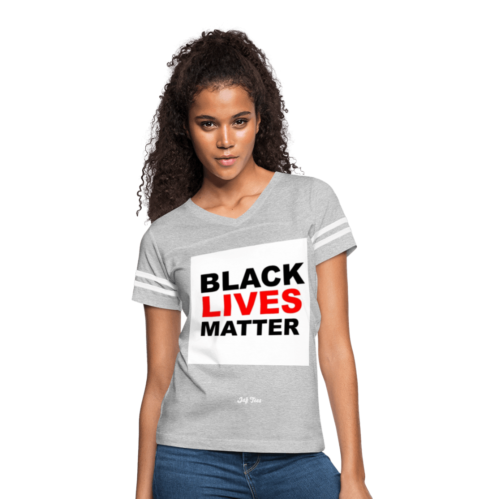 Black Lives Matter - heather gray/white