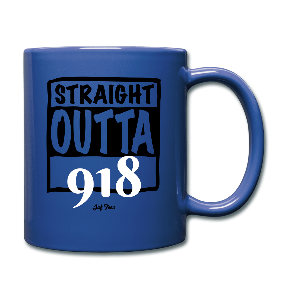 Straight outta 918 - royal blue