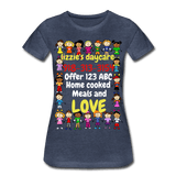 Jaf Tees lizzie's daycare - heather blue