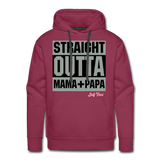 Straight Outta Mama+Papa - burgundy