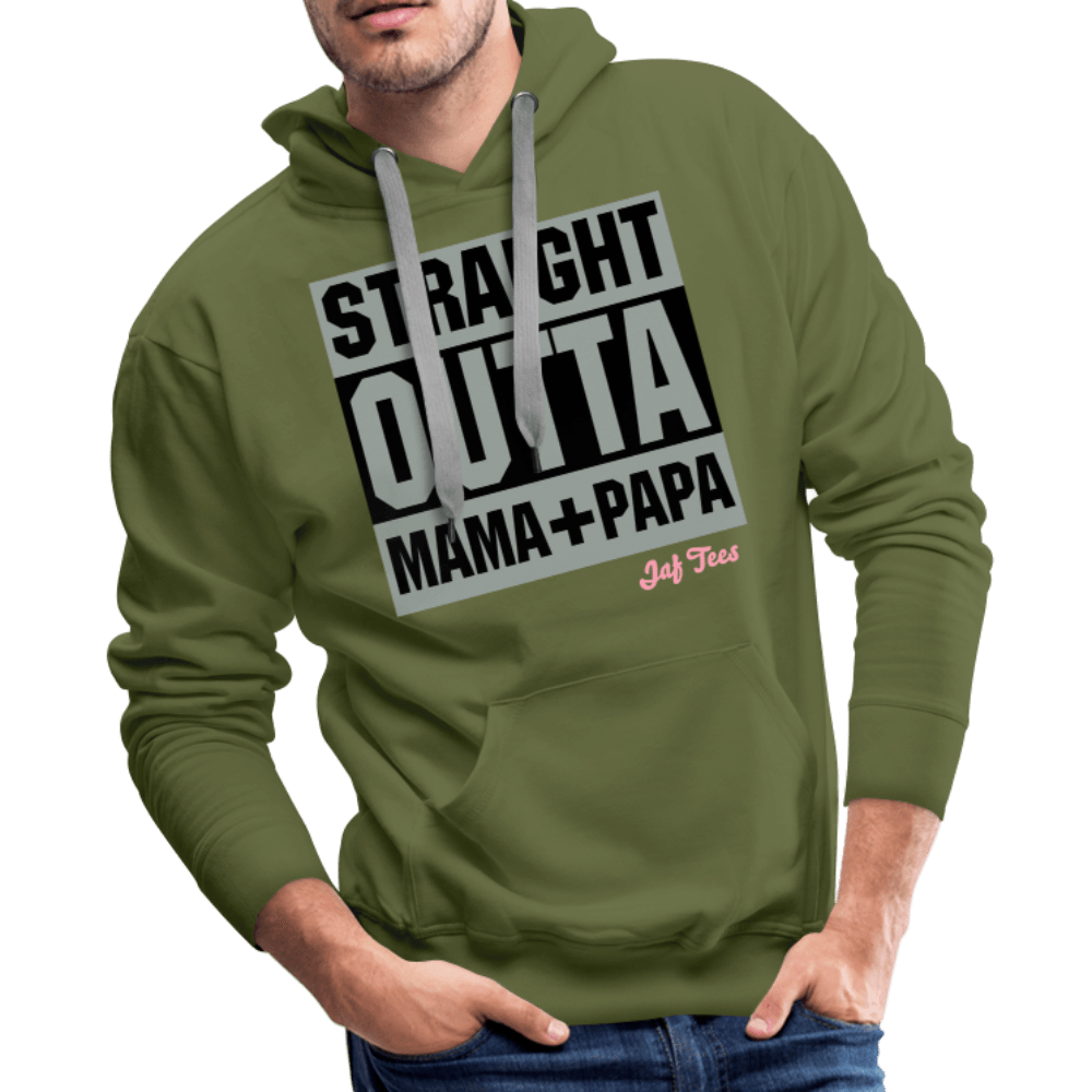 Straight Outta Mama+Papa - olive green