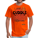 I just want to cuddle and watch horror movies - orange