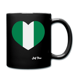 Nigerian football heart - black
