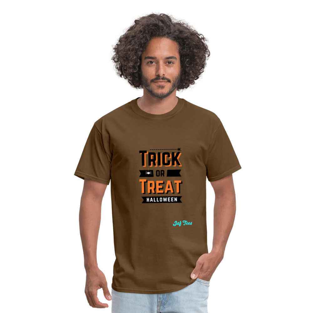 trick or treat halloween - brown