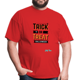 trick or treat halloween - red